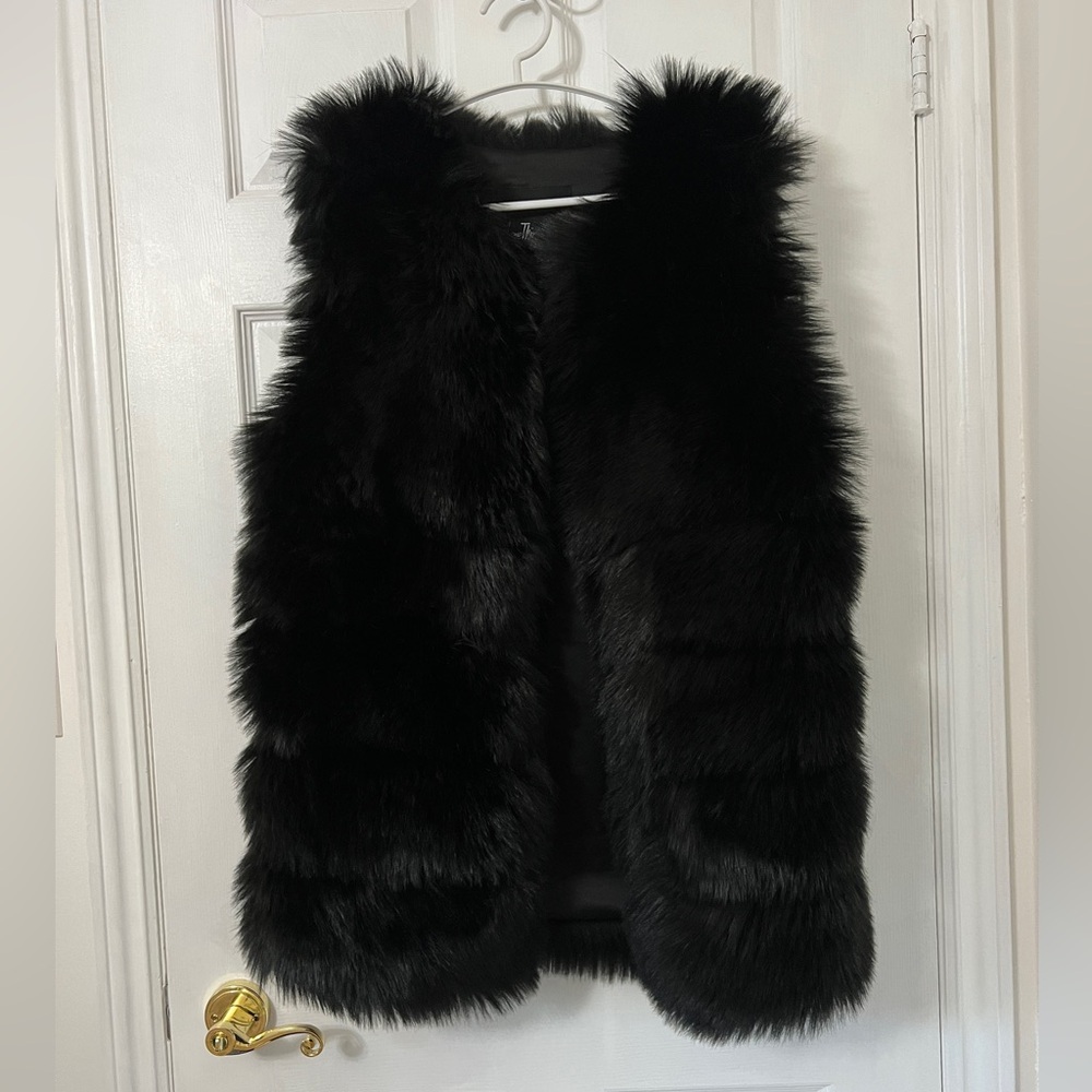 Faux fur vest